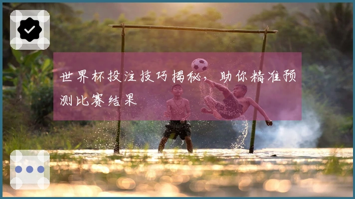 世界杯投注技巧揭秘，助你精准预测比赛结果